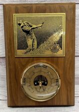 Vintage Highline West Weather Station Brass Golf In Motion Etching 1987 Lake picture