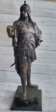 Bronze Statue Sculpture of Turkish Ottoman Arabian Warrior Man Holding Incense picture