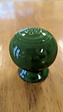 Vintage Fiesta Pottery Shaker Single salt pepper Green Glaze 40s 50s has stopper picture
