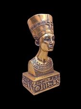 An excellent model, the head of Queen Nefertiti, hand made by me with gold leaf. picture