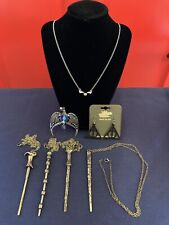 Lot Of Harry Potter Jewelry- Wands, Hallows, Diadem & Snitch picture