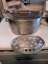 Magnalite Aluminum Roaster W Lid & Trivet GHC 5265 12” Country Collection USA  picture