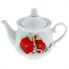 Dobrush European White Porcelain Teapot 