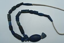 Genuine Stunning Natural Ancient Near Eastern Lapis Lazuli Beads Necklace 50GR picture