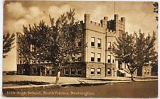 High School c1911 North Yakima Washington WA Vintage Mitchell Postcard picture