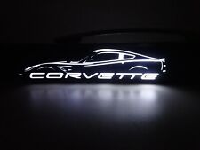 Lighted corvette car ink pen picture