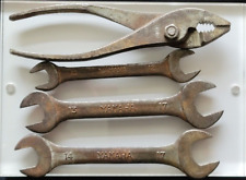 Vintage 1970s Yamaha Mortorcycle Tool Kit METRIC Wrench Set and Pliers 4-Pieces picture