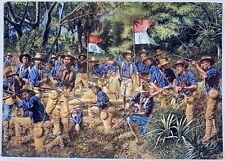 Rick Reeves American Soldiers Las Guasimas Cuba Civil War Photo Postcard picture