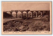c1940's Bridge Passage Of The Tangier-Fes Railway Meknes Morocco Postcard picture