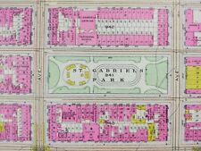 Antique 1916 ST GABRIELS PARK MANHATTAN NEW YORK CITY Map ST VARTAN PARK BROMLEY picture