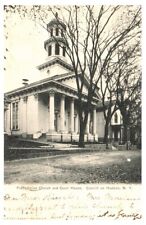 Postcard c1906 Catskill on Hudson New York Presbyterian Church & Court House picture