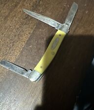 1984 CASE YELLOW  STOCKMAN KNIFE 3318 SHSP See pics picture