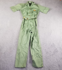 Vtg GSA Girl Scouts Brownie Uniform Jumpsuit Belted 16X26 Coveralls picture