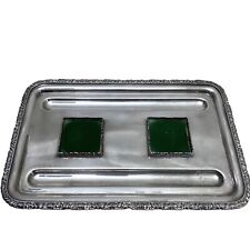 Vintage Barker Ellis Footed Tray English Silver Plate Inkwell Desk Vanity Accent picture