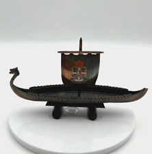 Vintage Viking Dragon Longboat Ship Kobenhavn Figurine picture