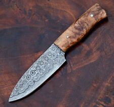 HandMade Bushcraft Damascus Hunting Knife - Hand Forged Damascus Steel 2669 picture