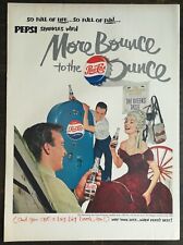 Vintage 1951 Pepsi More Bounce to the Ounce Art Deco Full Page Original Ad 823 picture