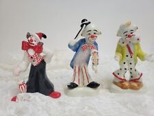 Vintage Ceramic HOMCO Clown Figurines 6