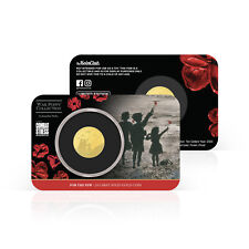 War Poppy Remembrance For The Few 11mm Gold Proof Finish Coin Limited Edition picture
