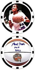 PEARL MOORE - BASKETBALL LEGEND  -  COMMEMORATIVE POKER CHIP **SIGNED** picture
