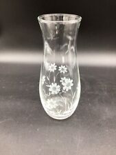Vintage Daisy Etched Clear Pasabahce Glass 7