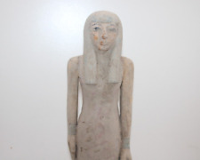 RARE ANCIENT EGYPTIAN ANTIQUE QUEEN Nefertari Wood Pharaoh Protect Statue picture