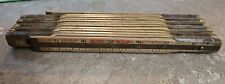 Vintage Lufkin Two Way Red End Folding Wood Tape Measure Ruler  72 inches picture
