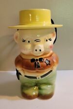 Vintage Sheriff Pig Robinson Ransbottom Pottery Cookie Jar USA VERY NICE picture