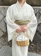 Grail Kimono Yukata Set Dress floral lace white Kyoto Summer Clothes New picture