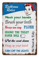 1950s STYLE BATHROOM RULES 18