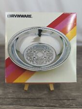 5 Vintage Irvinware Round Candy & Nut Dish Chromeware 5.5