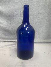 Vintage John Harvey Spain Cobalt Blue Glass Bottle picture