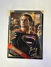 DCEU Superman Henry Cavill Laser Autograph Signed Card 148 /200 SSP CASEHIT  picture