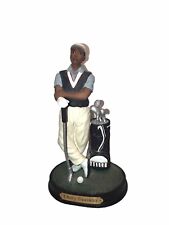 Beautiful Vintage Ebony Treasures Black Golfer Figurine Preowned. Stands 8 1/2