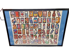 Topps Wacky Packages 1979 Framed Mint Sheet Complete Set 66 Stickers  picture