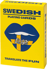 Swedish Playing Cards | Travel Flashcards | Learn Swedish Vocabulary in a Fun &  picture