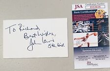 John Lewis Signed Autographed 3x5 Card JSA Certified Civil Rights Activist Selma picture