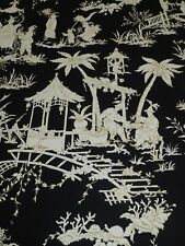 38 Yards Canton Bazaar Chinoiserie Toile Fabric picture