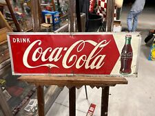 1950 Coca-Cola Arrow Metal Sign 27 1/2