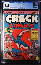 Crack Comics #2 - Quality Comics 1940 CGC 2.5 Henry Kiefer,Bob Powell,George Bre picture