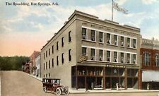 The Spaulding Hot Springs Arkansas Antique Postcard Excellent And Rare picture