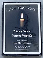 NEW YORK COLD CASE UNSOLVED HOMICIDE MISSING PERSON POKER PLAYING CARDS SEALED picture