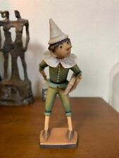 ANRI Pinocchio Wood Carving Doll Cute Neck is Movable Very Rare picture