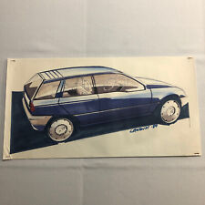 Styling Concept Automobile Illustration Art Drawing Sketch Vintage 1984 picture