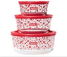 🔥SUPREME x PYREX Bowls Sets Of 3| FW23| Order Confirmed| SOLD OUT US SELLER picture