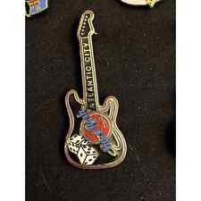 Hard Rock Cafe Atlantic City Dice Guitar Pin 1990's picture