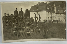 1st Div HQ Germany WWI Postcard B&W RPPC Military Army Soldiers 1919 DB picture