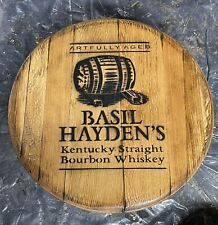 Basil Hayden Jim Beam Distillery Bourbon Barrel Authentic Head 21” Dia. picture