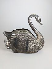 Godinger  Silver-Plate Swan Napkin Letter Holder Figurine 6