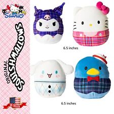 Sanrio Squishmallows Plush Lot Of 4 Kuromi Hello Kitty Tuxedo Brand New 6.5